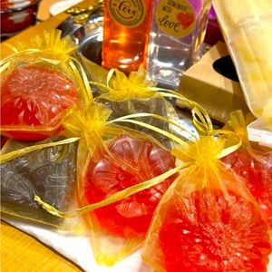 2.3 bars different color made to base of fruits and organic oils.